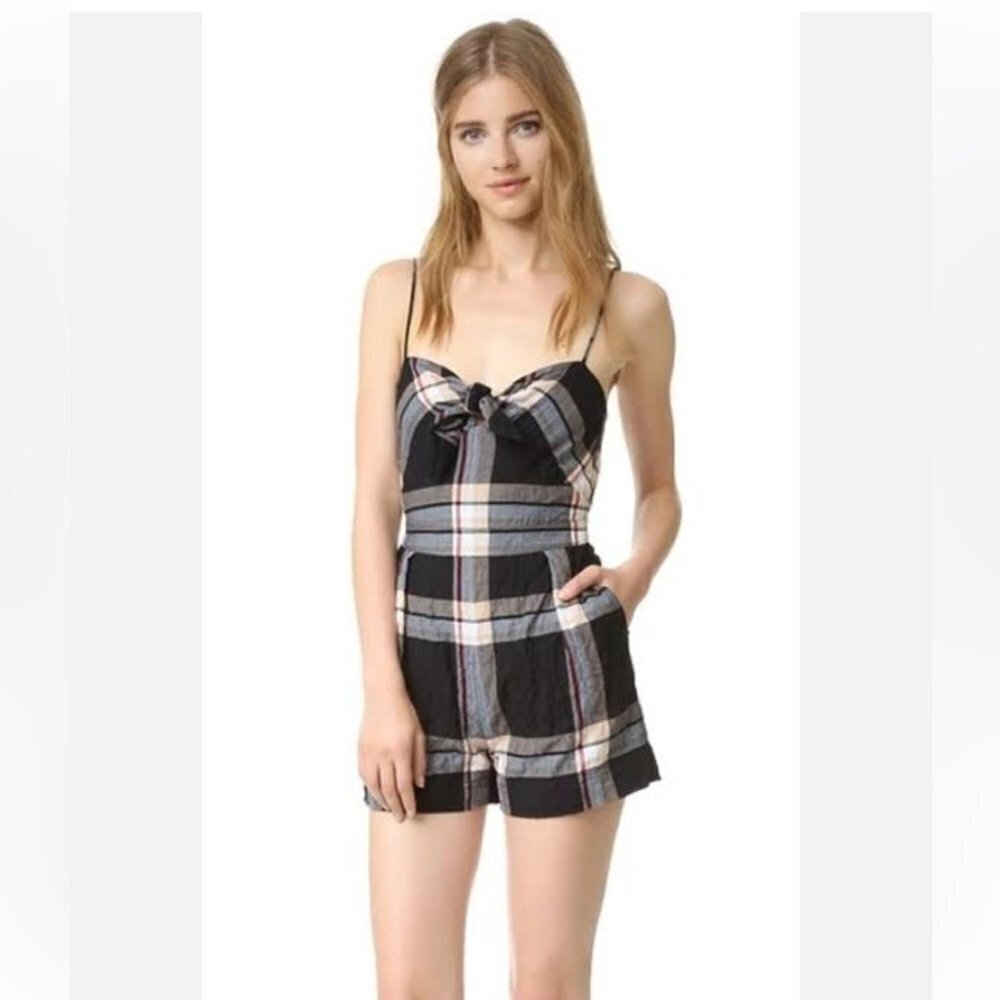 ** Club Monaco Abani Romper in Porto Plaid Size 4